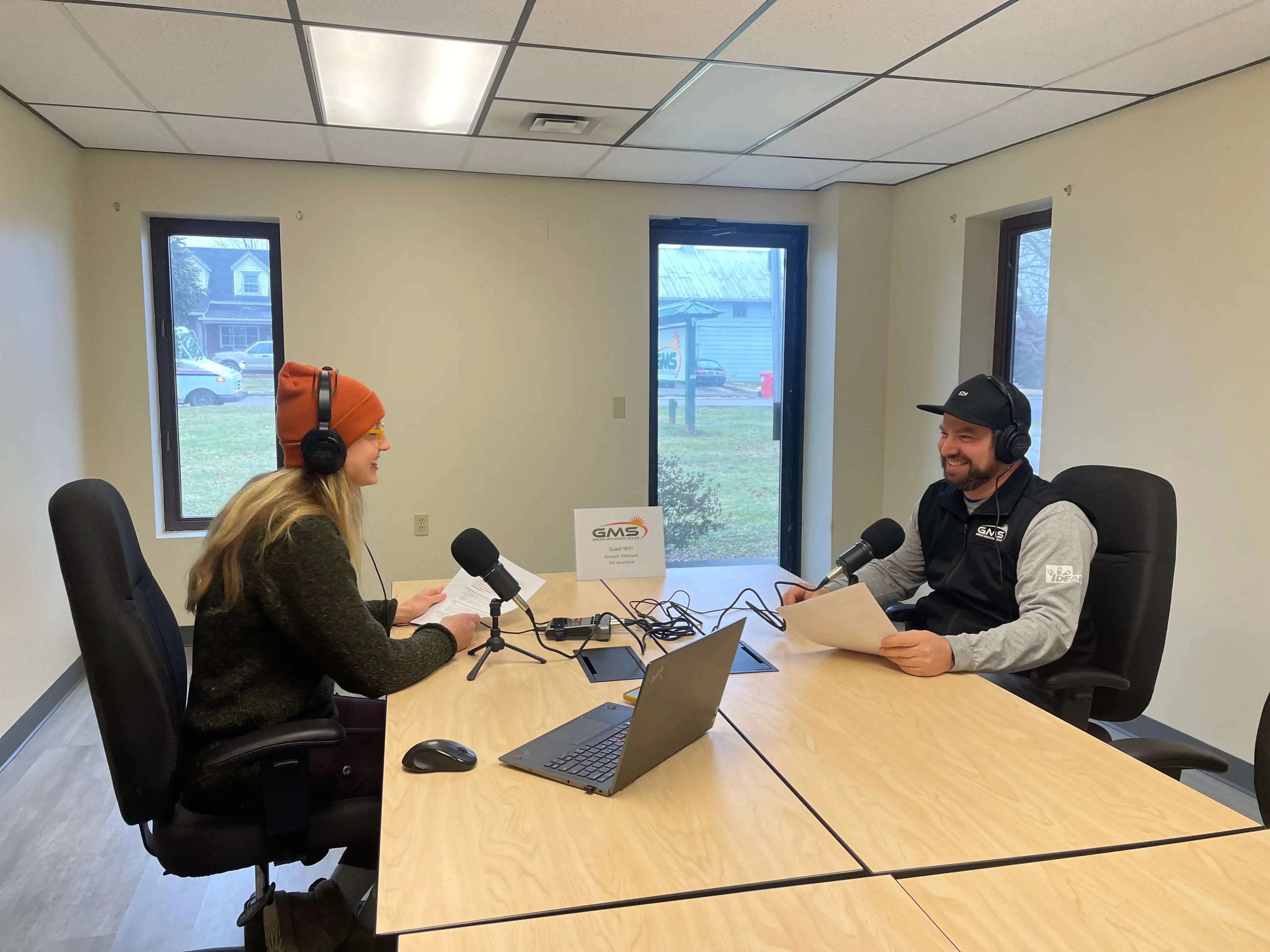 Podcast recording 